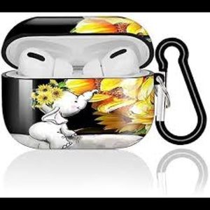 elephant sunflower airpod pro case 11